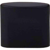 Top Knobs TK73BLK TK73 Oval Small Slot Cabinet Knob 3/4" Center to Center Flat Black