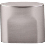 Top Knobs TK73BSN TK73 Oval Small Slot Cabinet Knob 3/4" Center to Center Brushed Satin Nickel