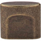 Top Knobs TK73GBZ TK73 Oval Small Slot Cabinet Knob 3/4" Center to Center German Bronze
