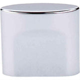 Top Knobs TK73PC TK73 Oval Small Slot Cabinet Knob 3/4" Center to Center Polished Chrome