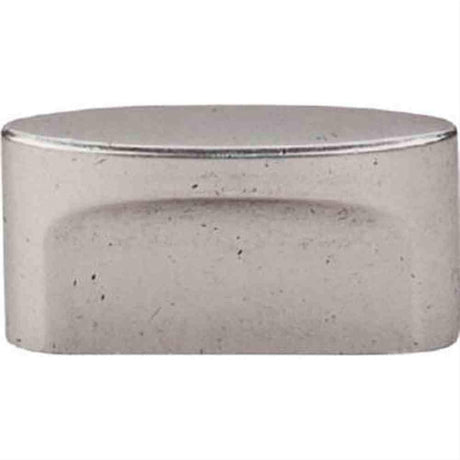 Top Knobs TK74PTA TK74 Oval Medium Slot Cabinet Knob 1-1/2" Center to Center Pewter Antique