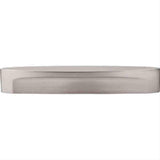 Top Knobs TK75BSN TK75 Oval Long Slot Cabinet Pull 5" Center to Center Brushed Satin Nickel