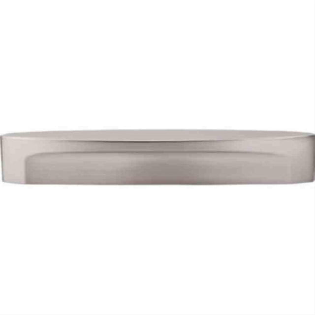 Top Knobs TK75BSN TK75 Oval Long Slot Cabinet Pull 5" Center to Center Brushed Satin Nickel