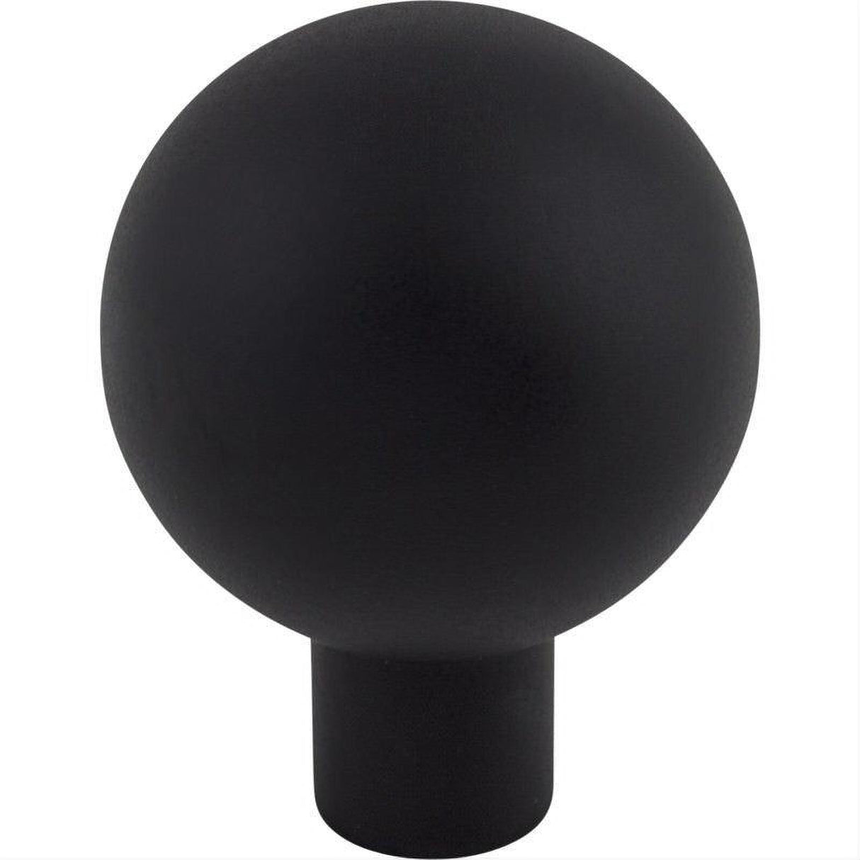 Top Knobs TK762BLK TK762 Brookline 1 1/8" Diameter Mushroom Cabinet Knob Flat Black