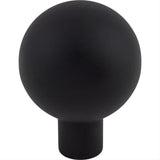 Top Knobs TK762BLK TK762 Brookline 1 1/8" Diameter Mushroom Cabinet Knob Flat Black
