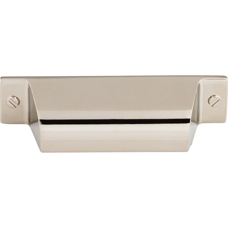 Top Knobs TK772PN Channing 2 3/4" Center to Center Cup/Bin Pull Polished Nickel