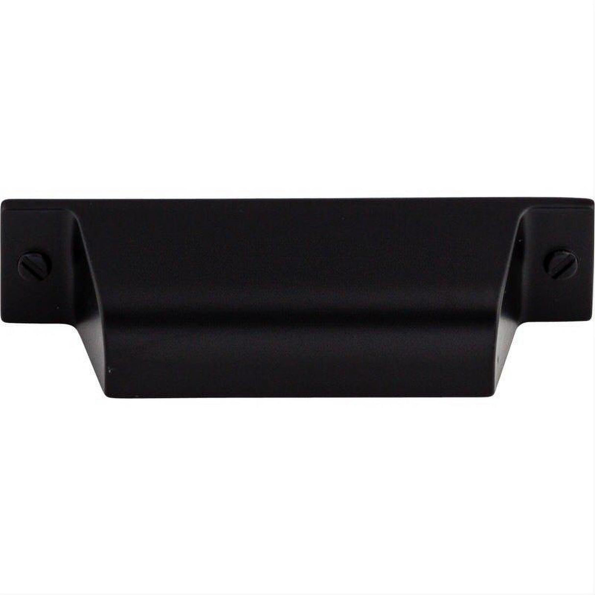 Top Knobs TK772BLK TK772 Channing 2 3/4" Center to Center Cup Pull Flat Black