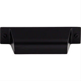 Top Knobs TK772BLK TK772 Channing 2 3/4" Center to Center Cup Pull Flat Black