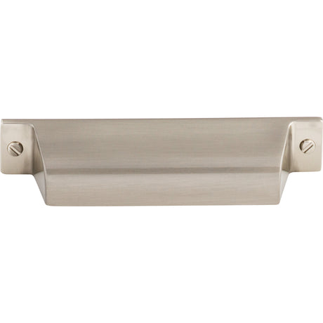 Top Knobs TK773BSN Channing 3 3/4" Center to Center Cup/Bin Pull Brushed Satin Nickel