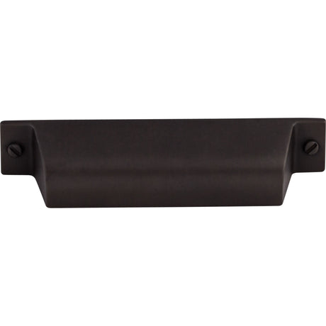 Top Knobs TK773SAB Channing 3 3/4" Center to Center Cup/Bin Pull Sable