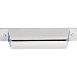 Top Knobs TK773PC TK773 Channing 3 3/4" Center to Center Cup Pull Polished Chrome