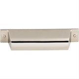 Top Knobs TK773PN TK773 Channing 3 3/4" Center to Center Cup Pull Polished Nickel