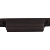 Top Knobs TK773SAB TK773 Channing 3 3/4" Center to Center Cup Pull Sable