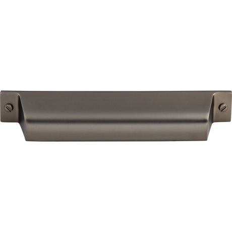 Top Knobs TK774AG Channing 5" Center to Center Cup/Bin Pull Ash Gray