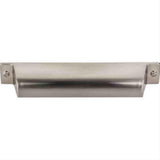 Top Knobs TK774BSN TK774 Channing Cup Pull 5" Center to Center Brushed Satin Nickel