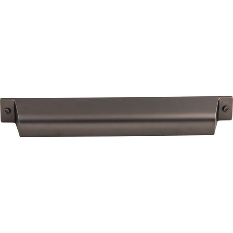 Top Knobs TK775AG Channing 7" Center to Center Cup/Bin Pull Ash Gray