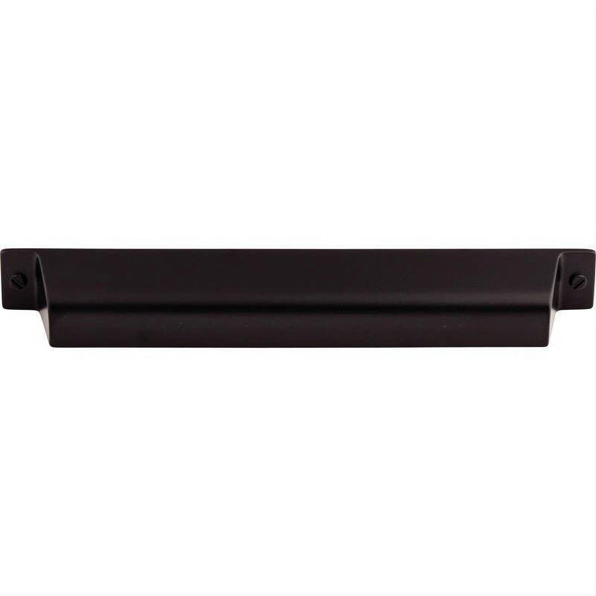 Top Knobs TK775BLK TK775 Channing 7" Center to Center Cup Pull Flat Black