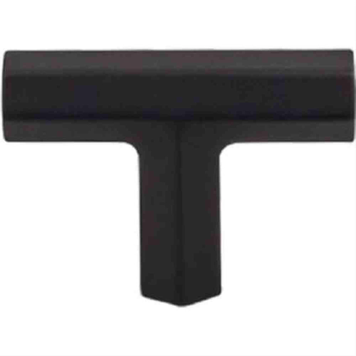 Top Knobs TK790BLK TK790 Lydia T Shape Cabinet Knob 1-3/4" Flat Black