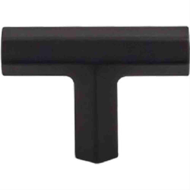 Top Knobs TK790BLK TK790 Lydia T Shape Cabinet Knob 1-3/4" Flat Black