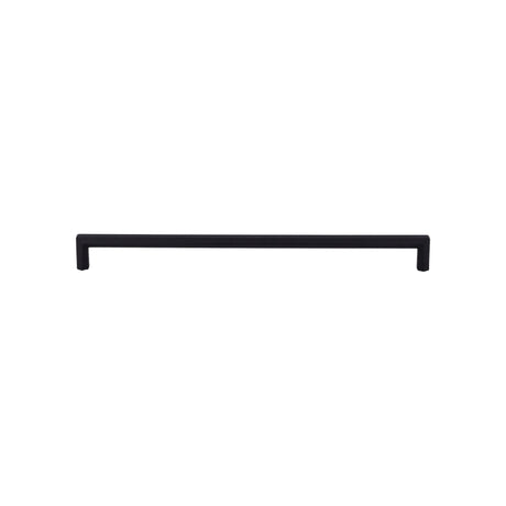Top Knobs TK797BLK Lydia 12" Center to Center Bar Pull Flat Black