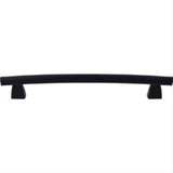 Top Knobs TK7BLK Arched Cabinet Pull / Appliance Pull 12" Center to Center Flat Black
