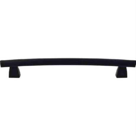 Top Knobs TK7BLK Arched Cabinet Pull / Appliance Pull 12" Center to Center Flat Black