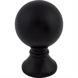Top Knobs TK801BLK TK801 Kara 1" Diameter Mushroom Cabinet Knob Flat Black