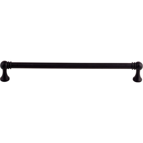 Top Knobs TK806BLK Kara 8 13/16" Center to Center Bar Pull Flat Black