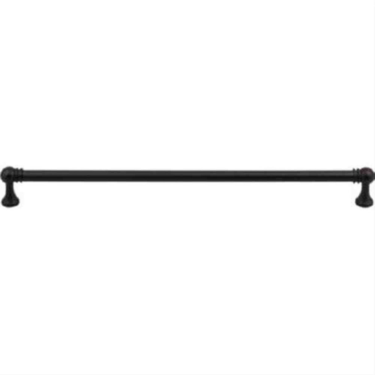 Top Knobs TK807BLK TK807 Kara Cabinet Pull 12" Center to Center Flat Black