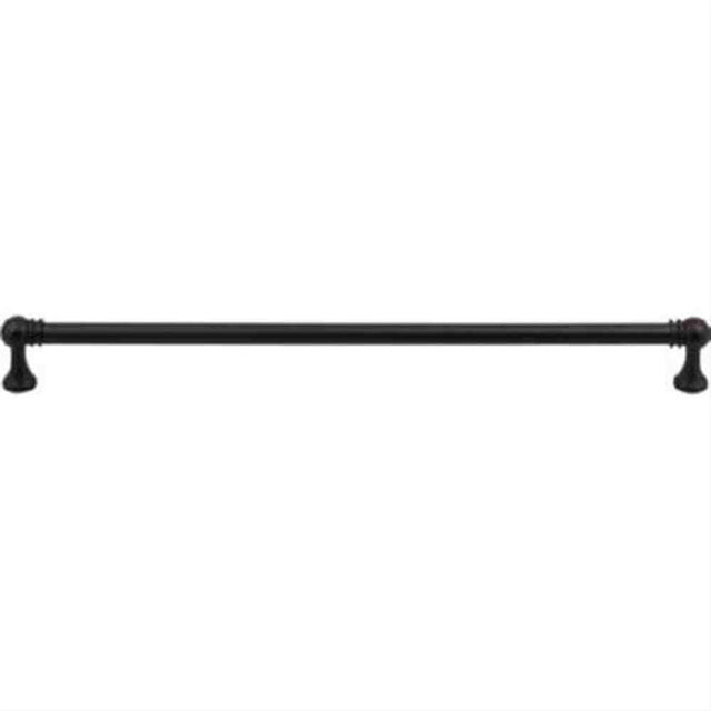 Top Knobs TK807BLK TK807 Kara Cabinet Pull 12" Center to Center Flat Black