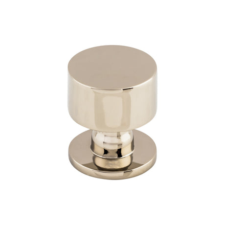 Top Knobs TK821PN Lily 1 1/8" Diameter Round Knob Polished Nickel