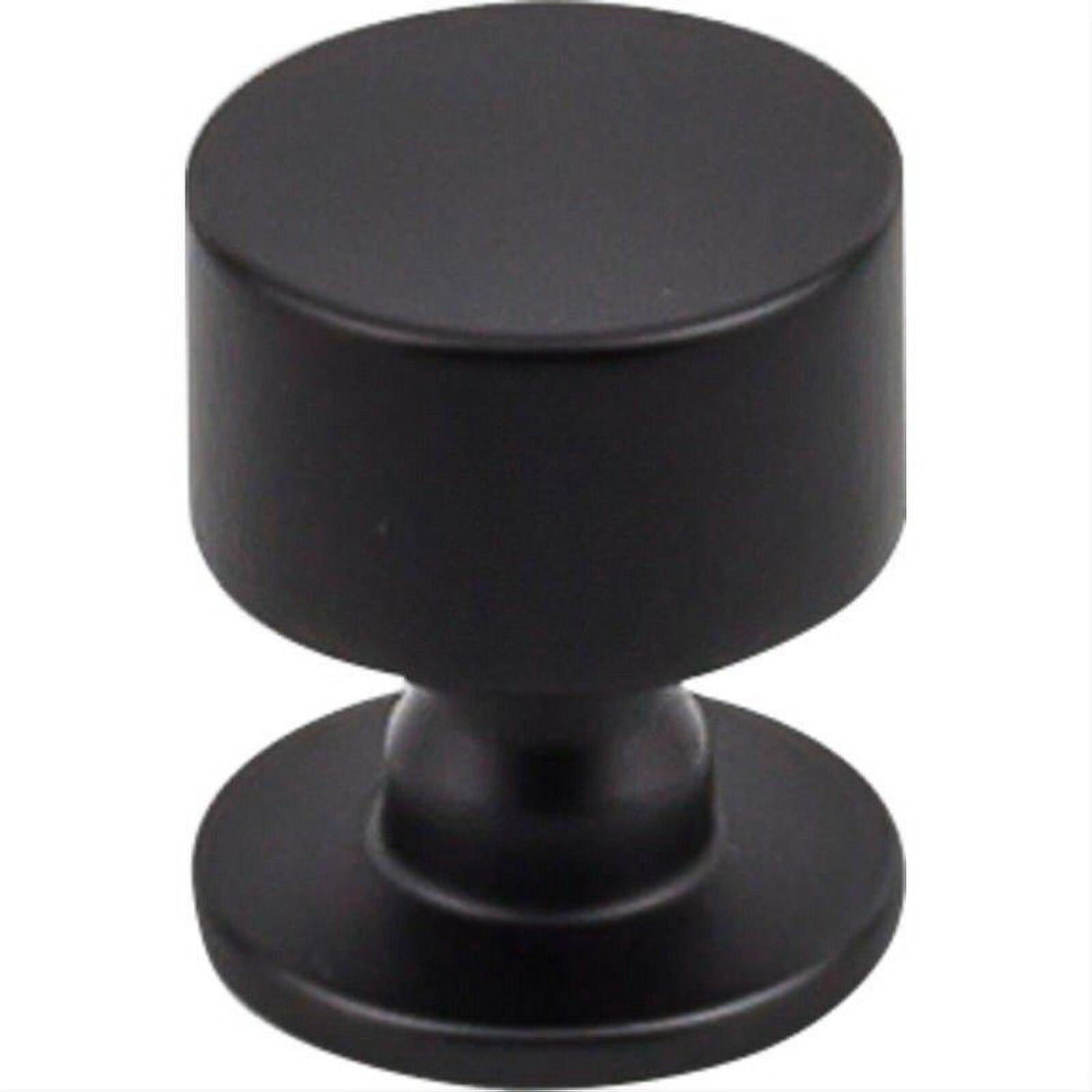 Top Knobs TK821BLK TK821 Lily 1 1/8" Diameter Mushroom Cabinet Knob Flat Black
