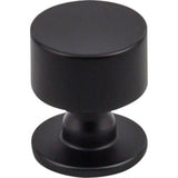 Top Knobs TK821BLK TK821 Lily 1 1/8" Diameter Mushroom Cabinet Knob Flat Black