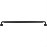 Top Knobs TK827BLK TK827 Lily Cabinet Pull 12" Center to Center Flat Black