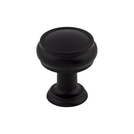 Top Knobs TK830BLK Eden 1" Diameter Round Knob Flat Black