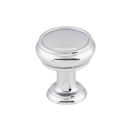 Top Knobs TK830PC Eden 1" Diameter Round Knob Polished Chrome