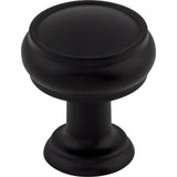 Top Knobs TK830BLK TK830 Eden 1" Diameter Mushroom Cabinet Knob Flat Black