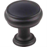 Top Knobs TK831BLK TK831 Eden Medium Cabinet Knob 1-3/16" Flat Black