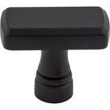 Top Knobs TK850BLK TK850 Kingsbridge 1 3/8" Length Cabinet Knob Flat Black