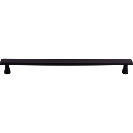 Top Knobs TK858BLK Kingsbridge 12" Center to Center Appliance Pull Flat Black