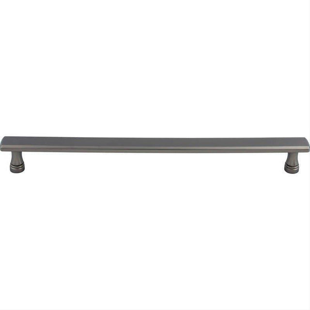 Top Knobs TK858AG TK858 Kingsbridge 12" Center to Center Cabinet Pull / Appliance Pull Ash Gray