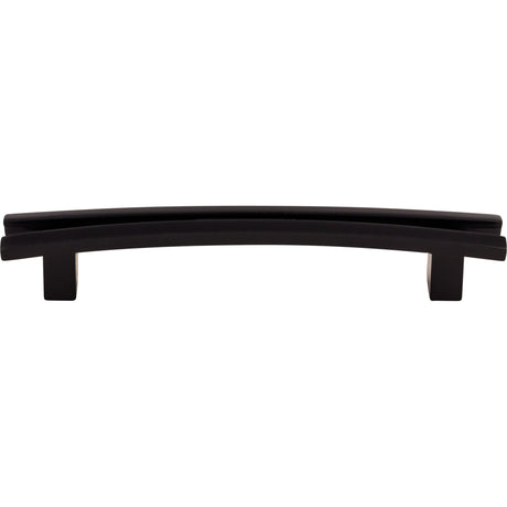 Top Knobs TK86BLK Flared 5" Center to Center Bar Pull Flat Black