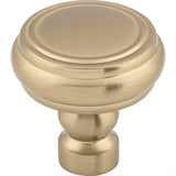 Top Knobs TK880HB TK880 Brixton Rimmed 1 1/4" Diameter Mushroom Cabinet Knob Honey Bronze