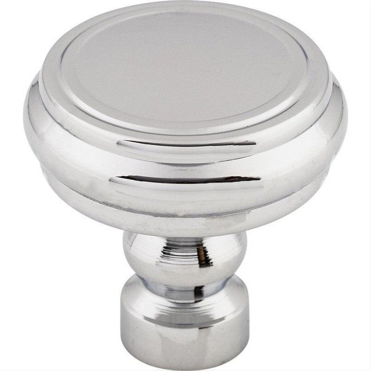 Top Knobs TK880PC TK880 Brixton Rimmed 1 1/4" Diameter Mushroom Cabinet Knob Polished Chrome