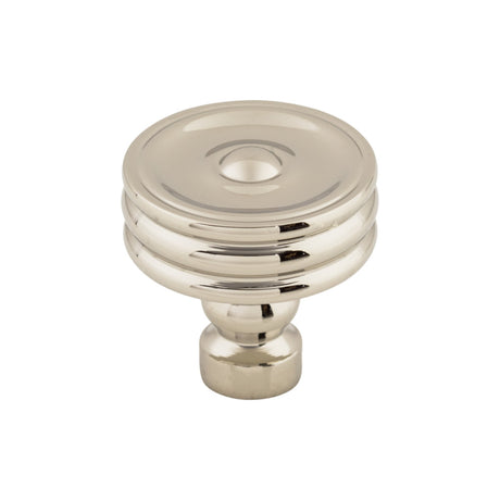 Top Knobs TK881 Brixton Ridged 1 1/4" Diameter Mushroom Cabinet Knob