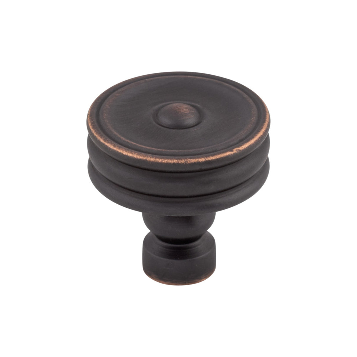 Top Knobs TK881 Brixton Ridged 1 1/4" Diameter Mushroom Cabinet Knob