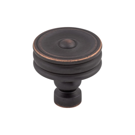 Top Knobs TK881 Brixton Ridged 1 1/4" Diameter Mushroom Cabinet Knob