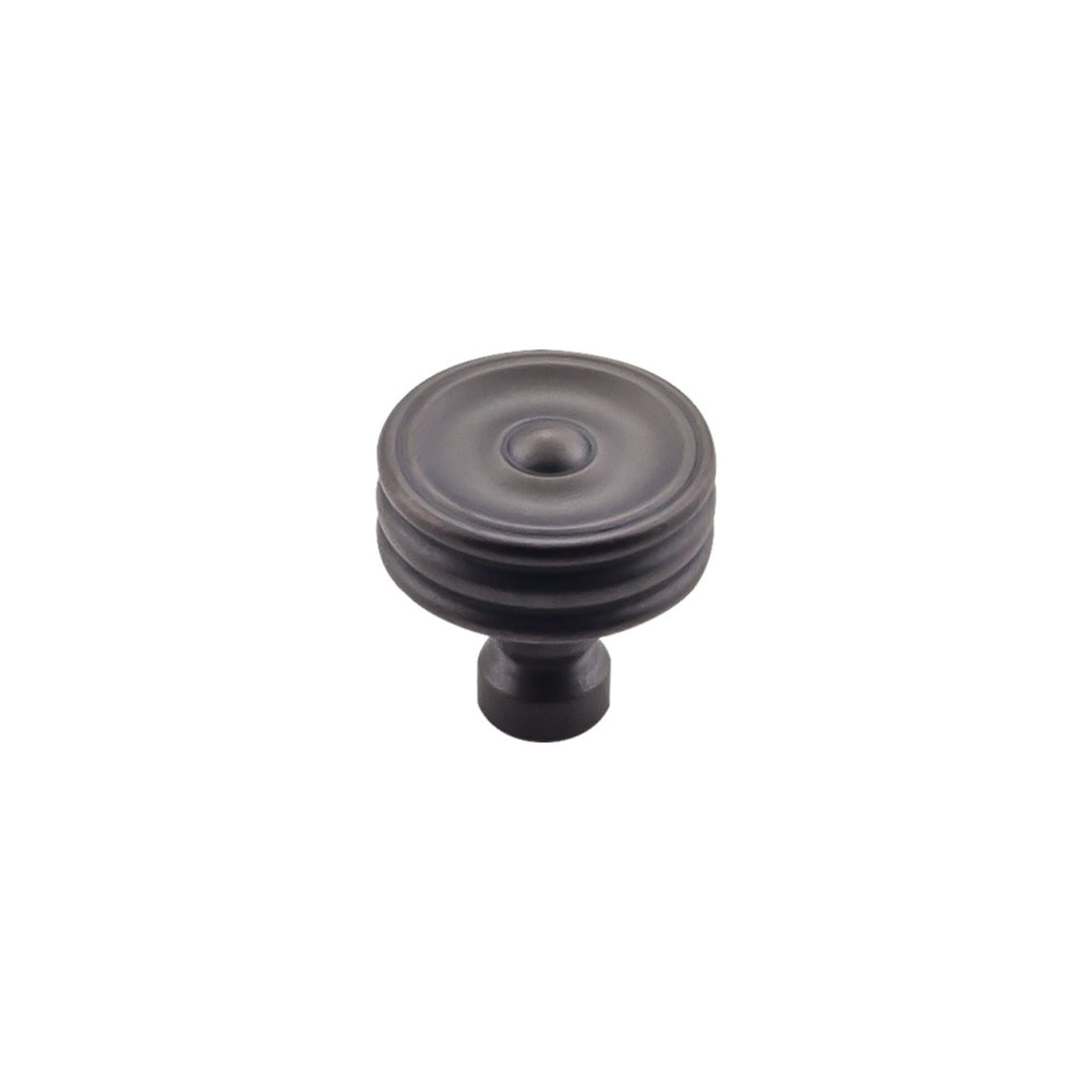 Top Knobs TK881SAB Brixton Ridged 1 1/4" Diameter Round Knob Sable