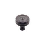 Top Knobs TK881SAB Brixton Ridged 1 1/4" Diameter Round Knob Sable
