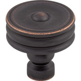 Top Knobs TK881UM TK881 Brixton Ridged 1 1/4" Diameter Mushroom Cabinet Knob Umbrio